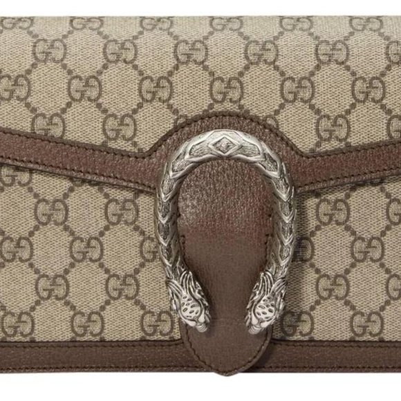 Gucci Dionysus GG Supreme Canvas Purse in Beige/Brown NEW W DUST BAG - Picture 4 of 8